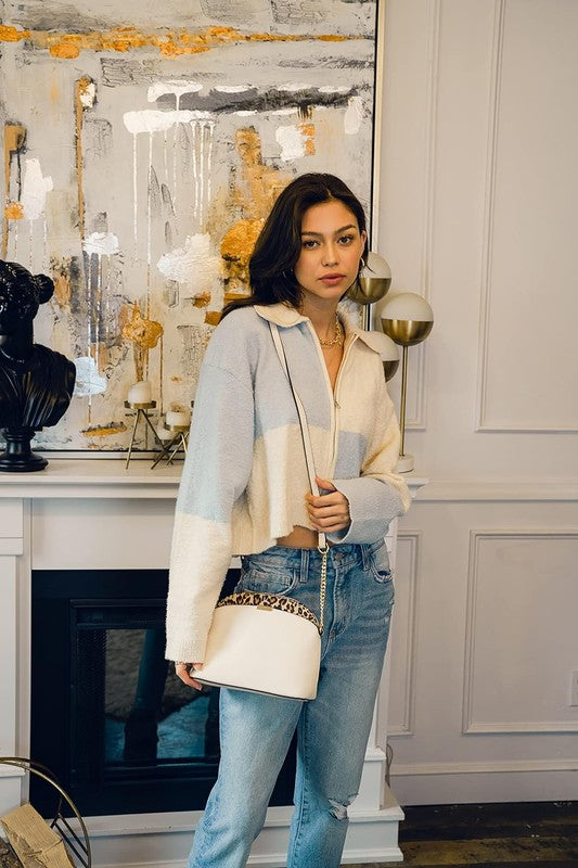 TEEK - Leopard Top Dome Crossbody Bag BAG TEEK FG