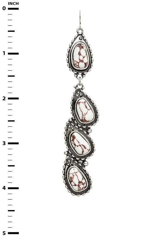 TEEK - Western Stone Drop Earrings JEWELRY TEEK FG