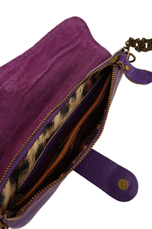 TEEK - Purple Genuine Leather Envelope Bag BAG TEEK FG
