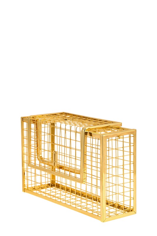 TEEK - Metal Cage Crossbody Clutch Bag BAG TEEK FG