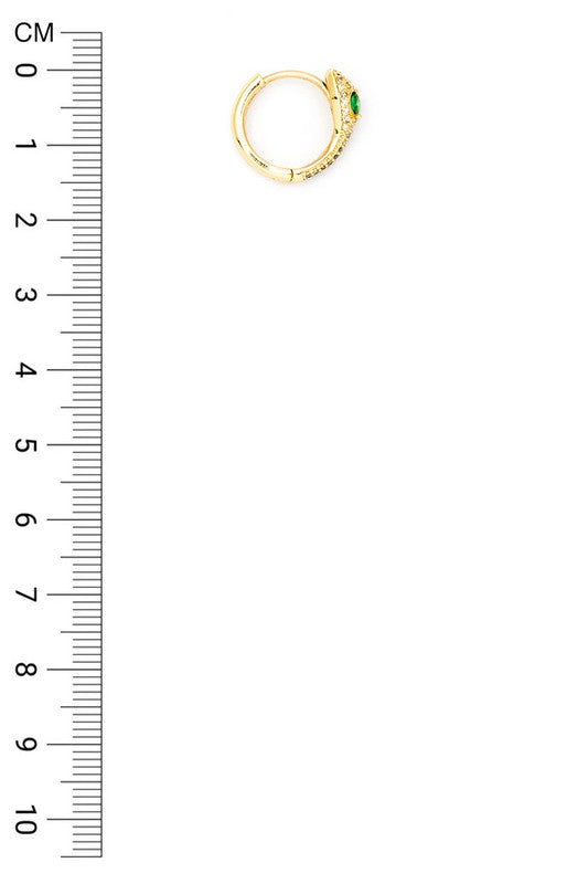 TEEK - Micro Setting CZ Snake Ear Hugger Hoops JEWELRY TEEK FG
