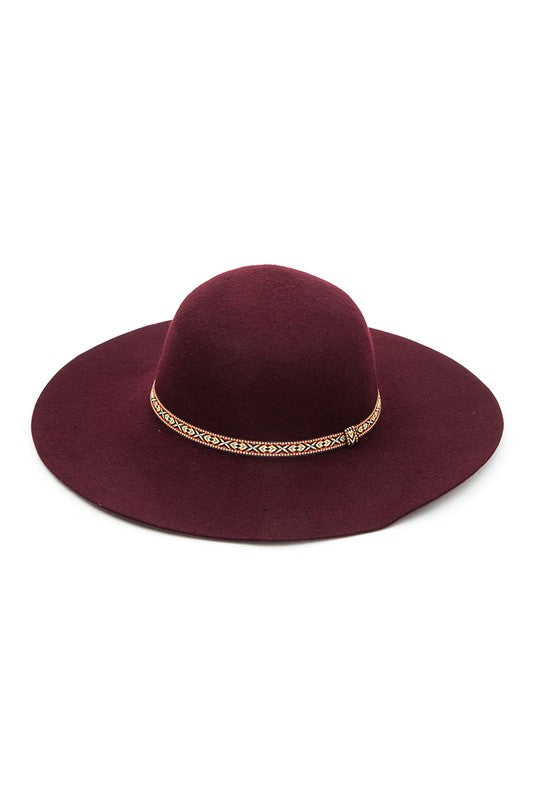 TEEK - Wool Felt Fashion Floppy Hat HAT TEEK FG Burgundy