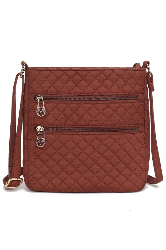 TEEK - MKF Collection Solid Quilted Cotton Bag BAG TEEK FG Brown