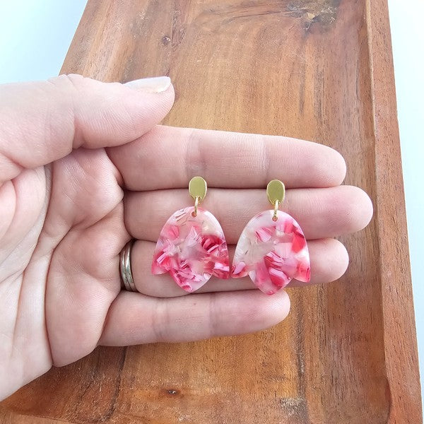 TEEK - Lotus Earrings - Rosey JEWELRY TEEK FG
