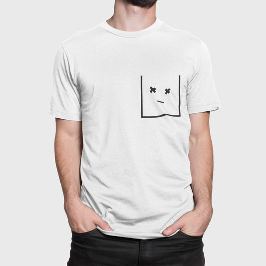 TEEK - Mens Faux Pocket Streetwear T-Shirt TOPS TEEK ONE White S