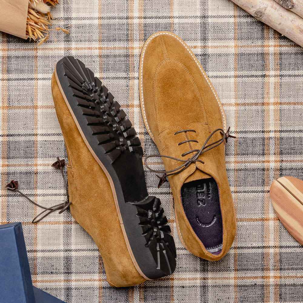 TEEK - 26-220-TOB CAMPO Sueded Goatskin Lace Up, Tobacco SHOES TEEK ZI