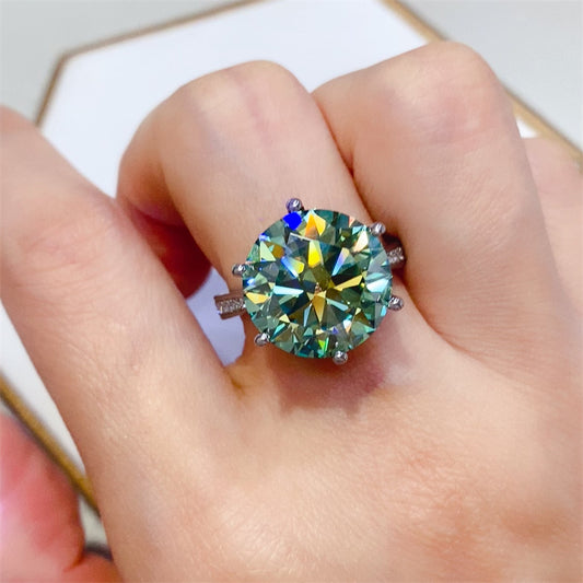 TEEK - 10 Carat Moissanite 925 Sterling Silver Ring JEWELRY TEEK Trend 5