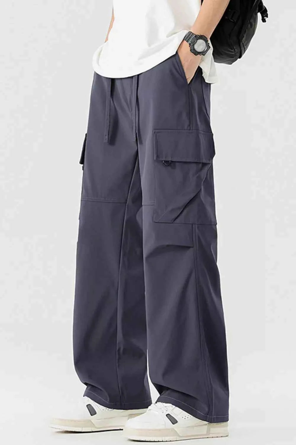 TEEK - Mens Plus Size Loose Fit Multi-Pocket Cargo Pants PANTS TEEK Trend