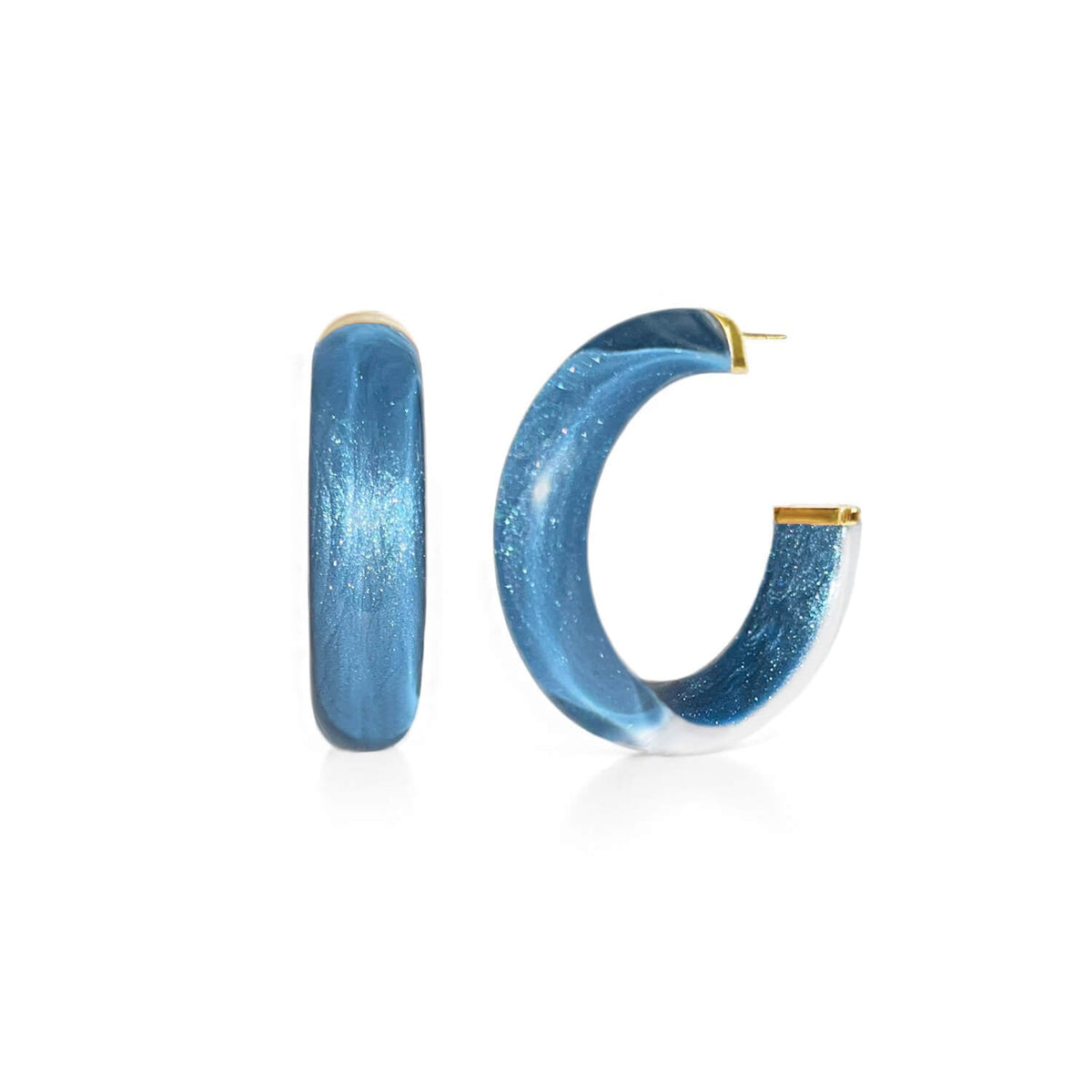 TEEK - Small Illusion Lucite Hoop Earrings JEWELRY TEEK GNH SANTORINI