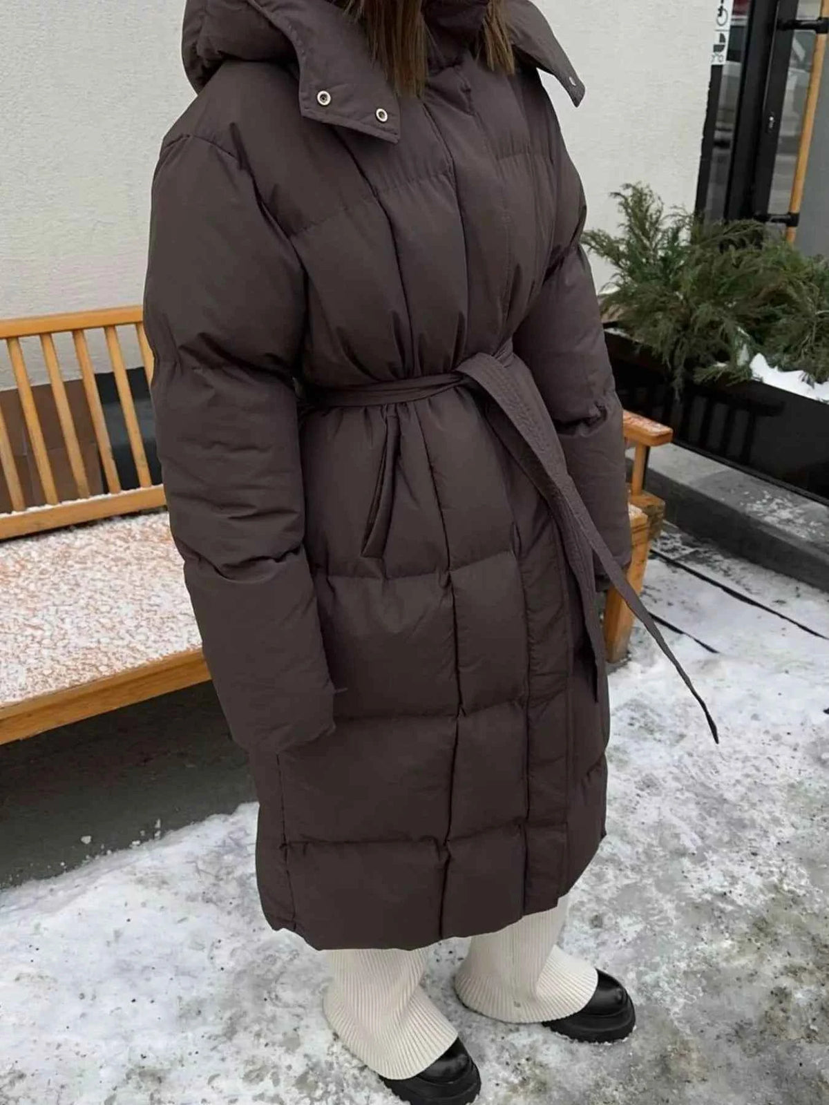TEEK - Longline Padded Winter Belted Coat COAT TEEK Trend