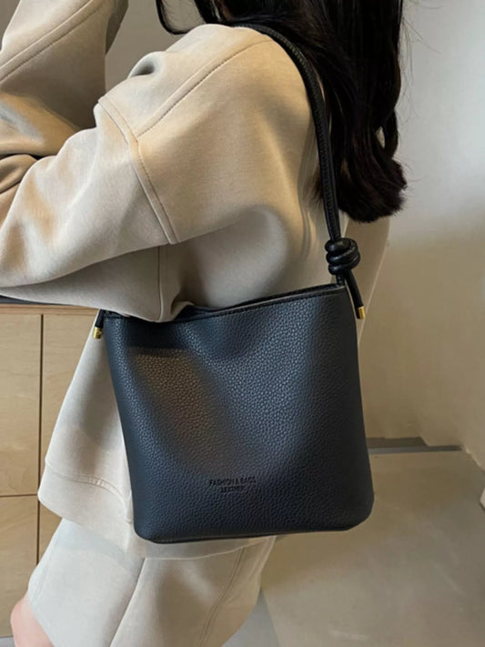 Leather Bucket Crossbody Bag Trendsi