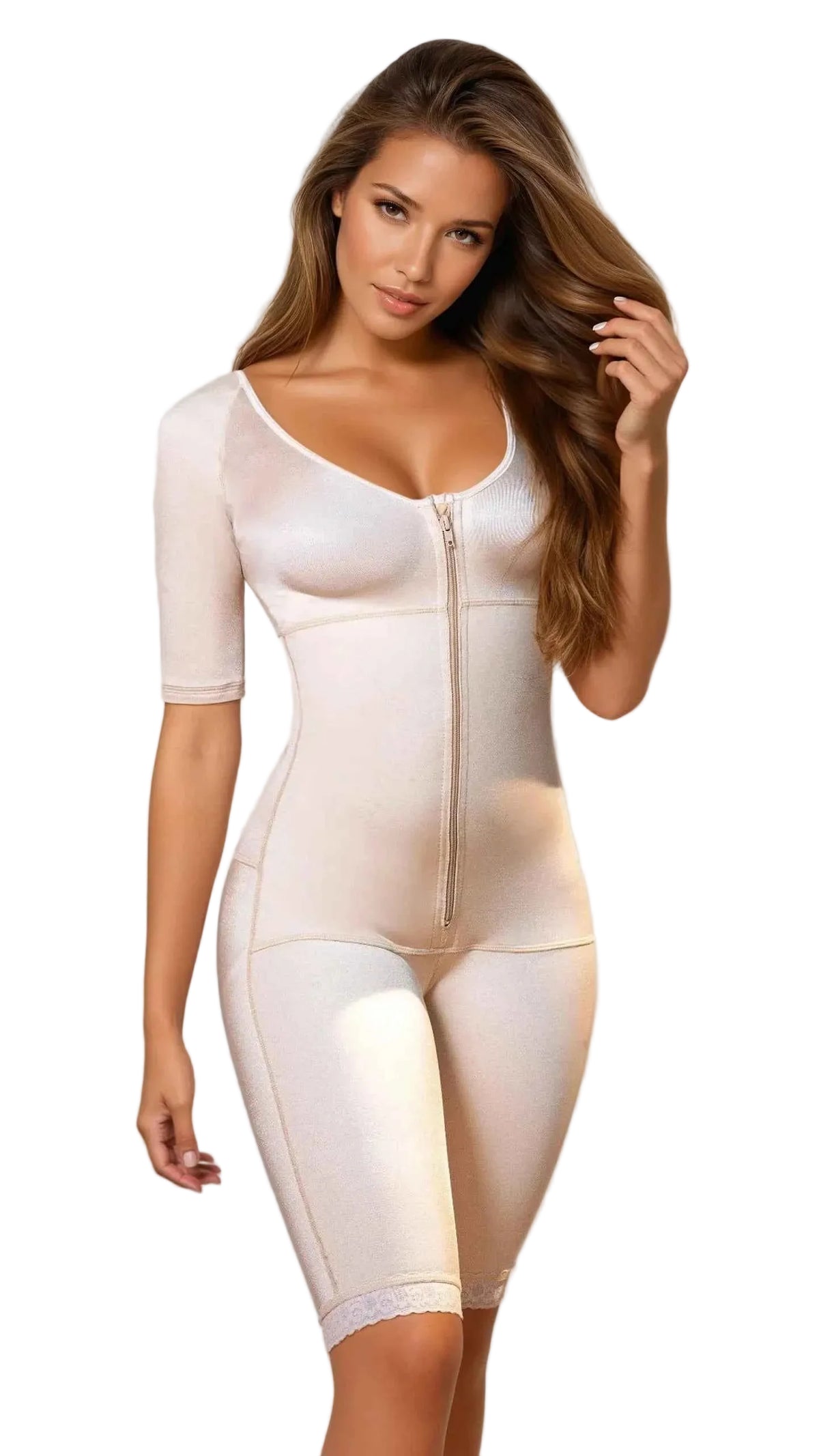 TEEK - Full Body Shapewear With Arm Compression LINGERIE TEEK VS XS Nude