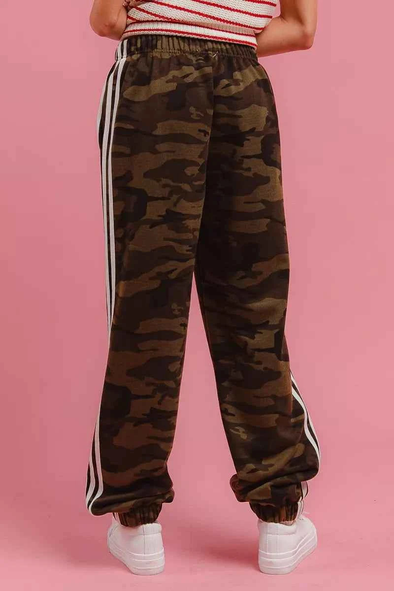 TEEK - Side Lines Camouflage Track Pants PANTS TEEK Trend
