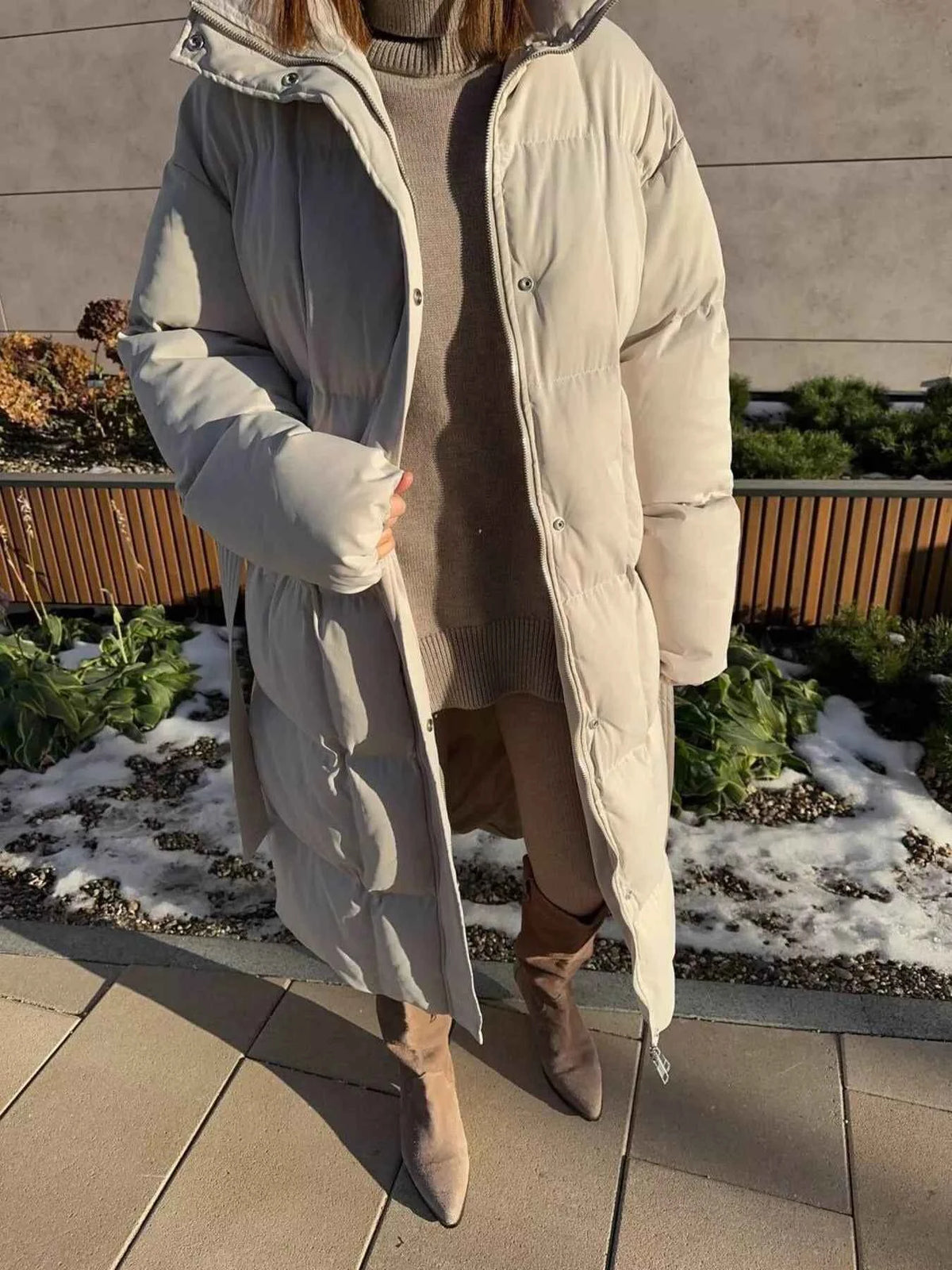 TEEK - Longline Padded Winter Belted Coat COAT TEEK Trend