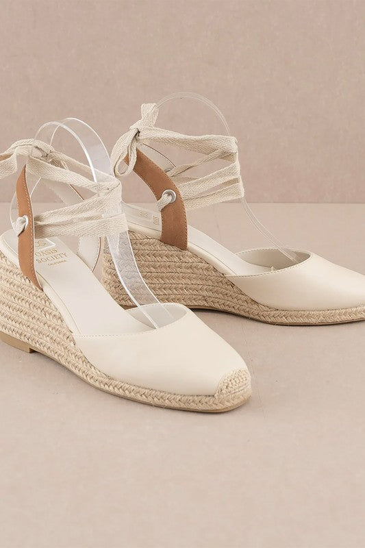 TEEK - D-ALONDRA-ESPADRILLE LACE UP WEDGE SANDALS SHOES TEEK FG