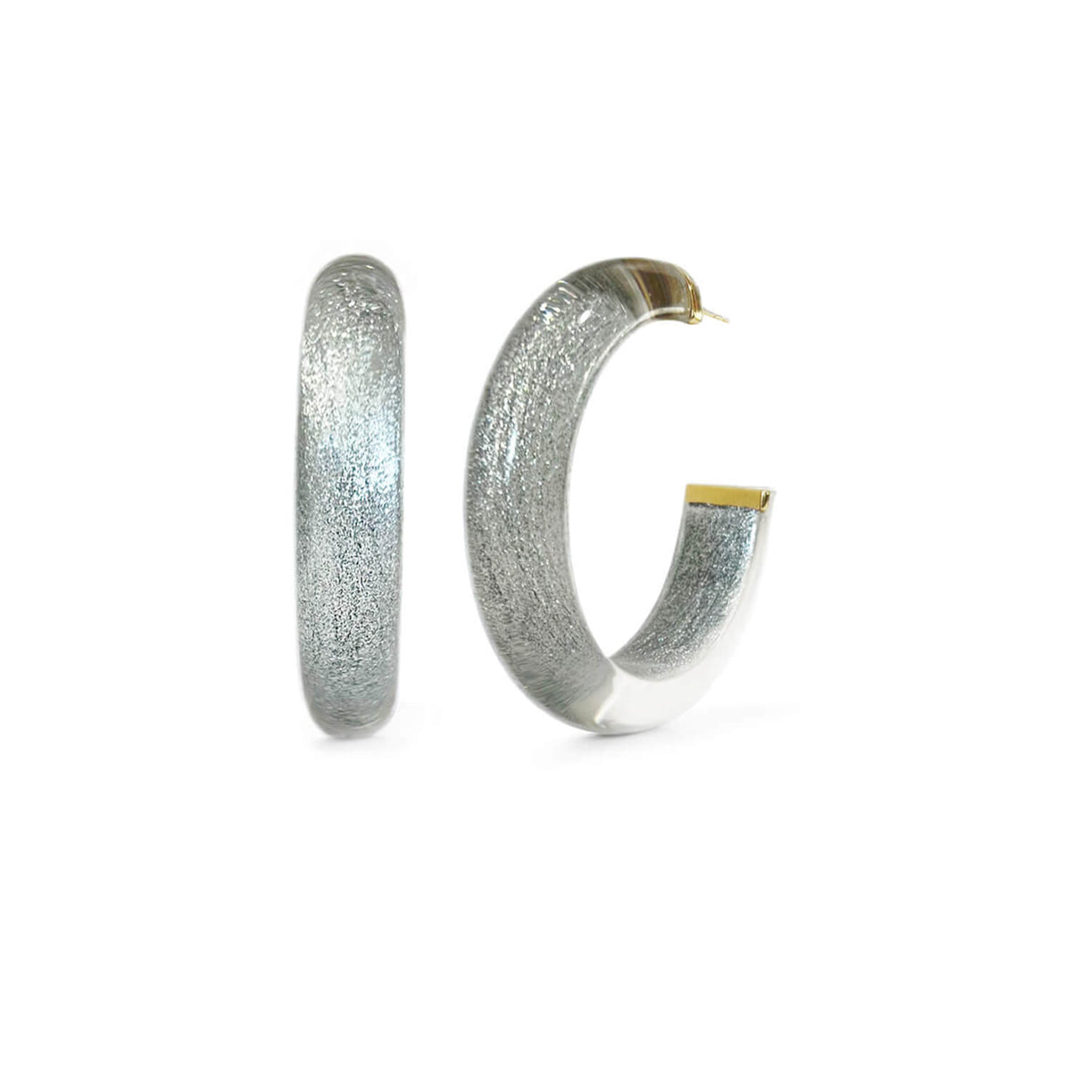 TEEK - Medium Illusion Hoop Earrings in Neutrals JEWELRY TEEK GNH PIXI