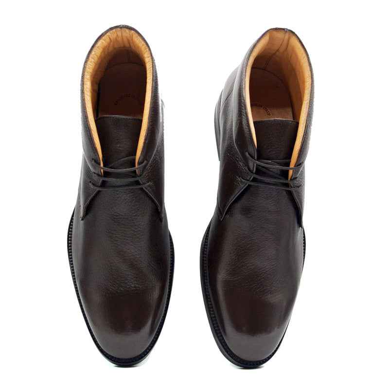 TEEK - 48-590-DBR MARCO Deerskin Chukka Boot, Dark Brown SHOES TEEK ZI