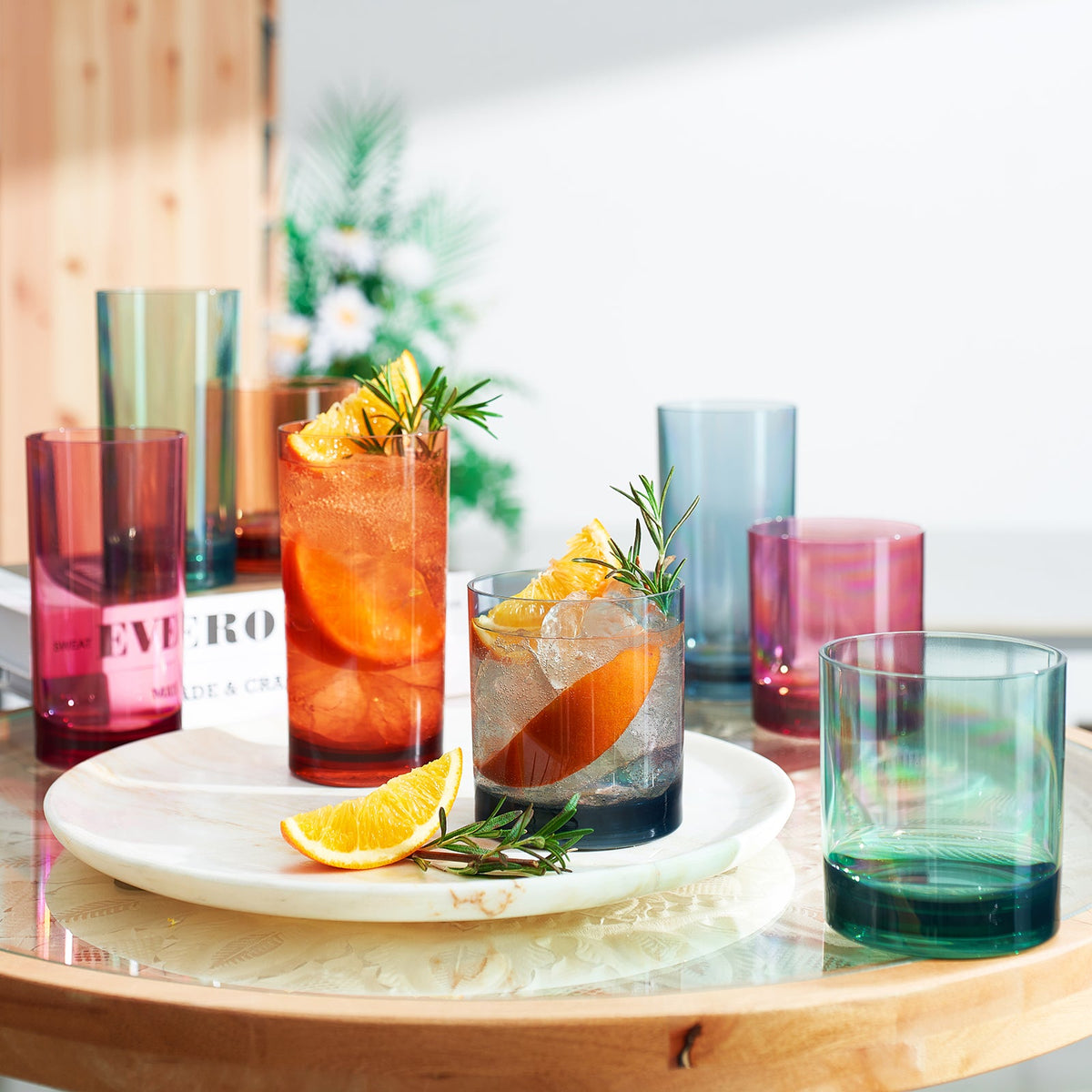 TEEK - Eze Acrylic Lowball & Highball Glassware Set HOME DECOR TEEK KS