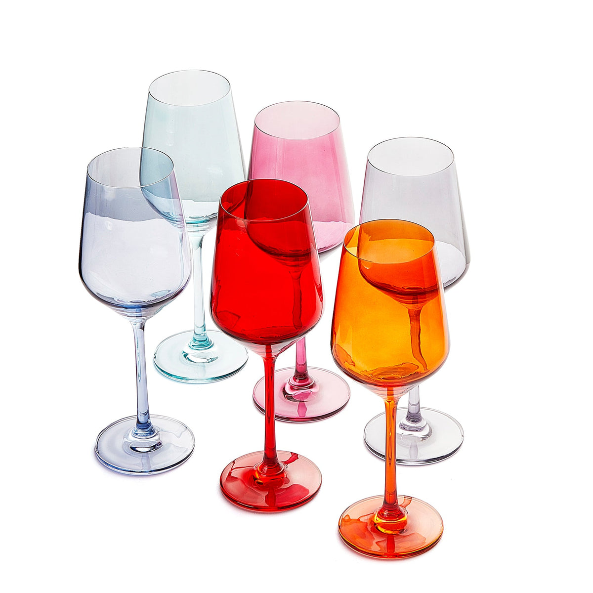 TEEK - Colorata Stemmed Wine Glassware Set HOME DECOR TEEK KS