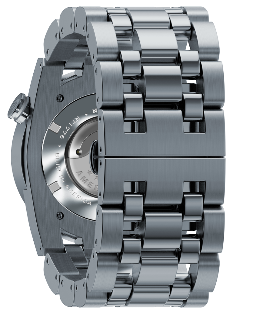 TEEK - 50mm Automatic - Washington Edition Silver/Black Watch WATCH TEEK RT