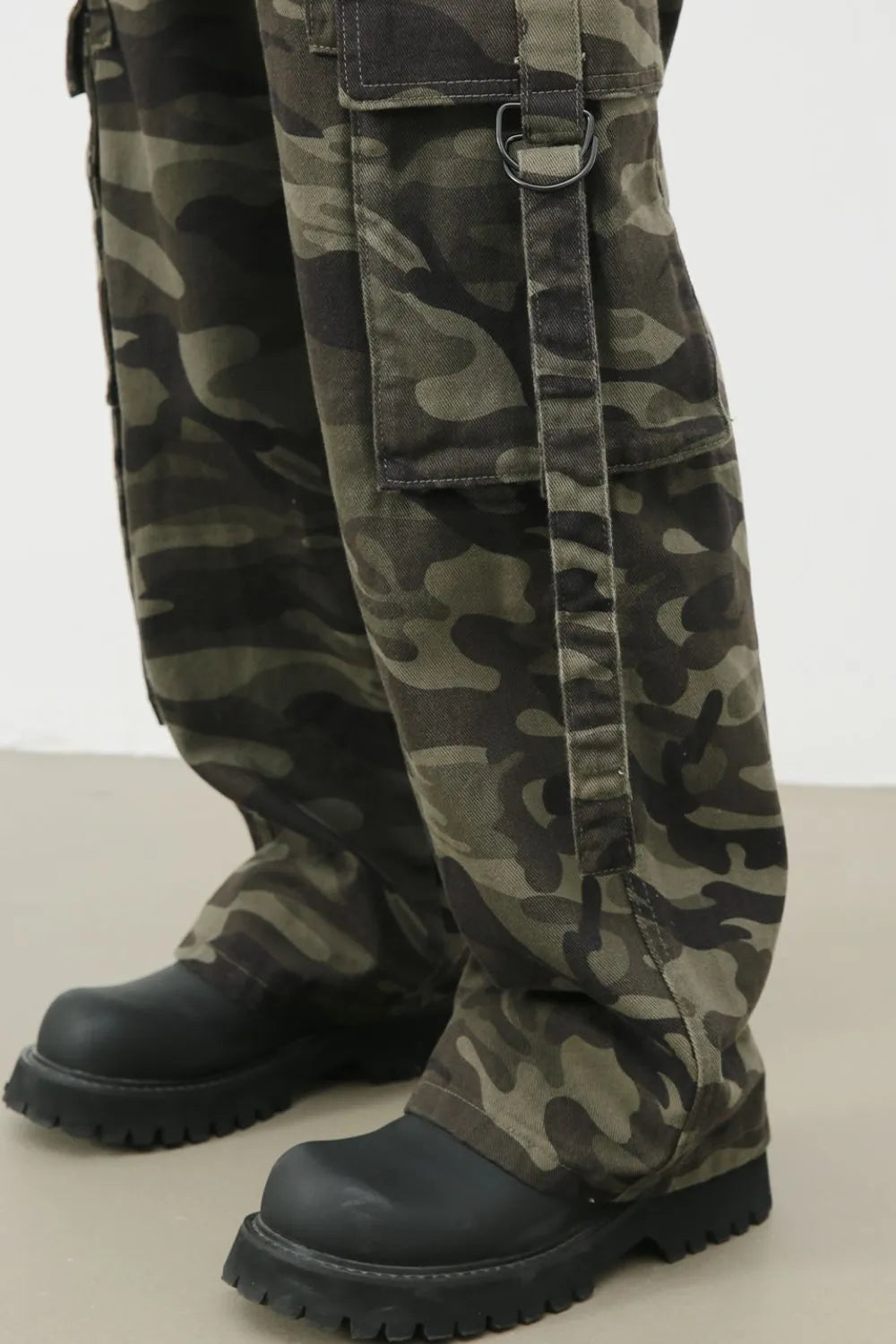 TEEK - Mens Green Camouflage Cargo Jeans JEANS TEEK Trend