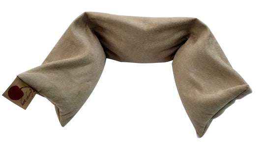 TEEK - Hot Cherry Neck Wrap in Plush Tan Ultra-Suede PILLOW TEEK HCP