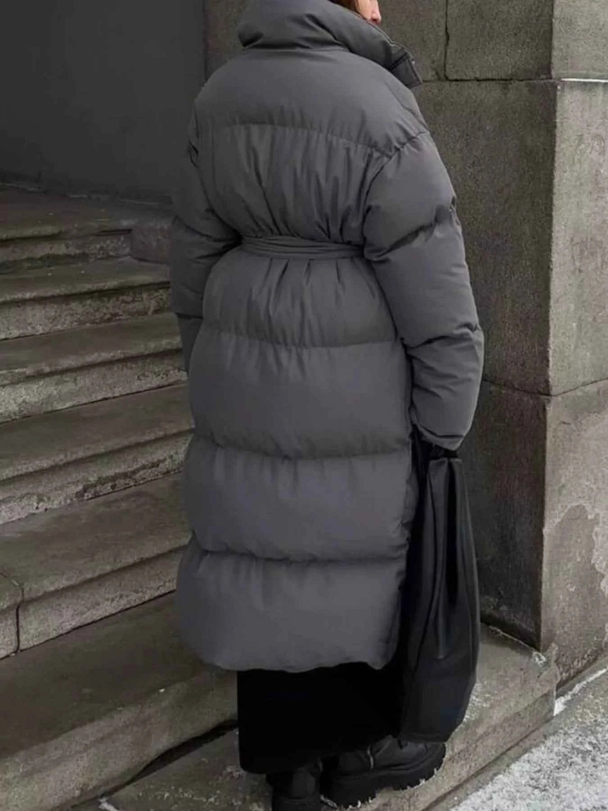 TEEK - Longline Padded Winter Belted Coat COAT TEEK Trend
