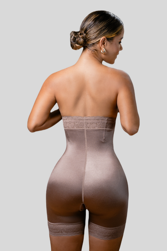 TEEK - Underbust High Waist Lace Trim Shapewear Slip Shorts LINGERIE TEEK VS