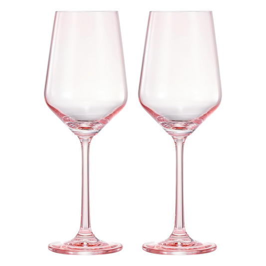TEEK - Monet Stemmed Wine Glassware Magenta Set HOME DECOR TEEK KS