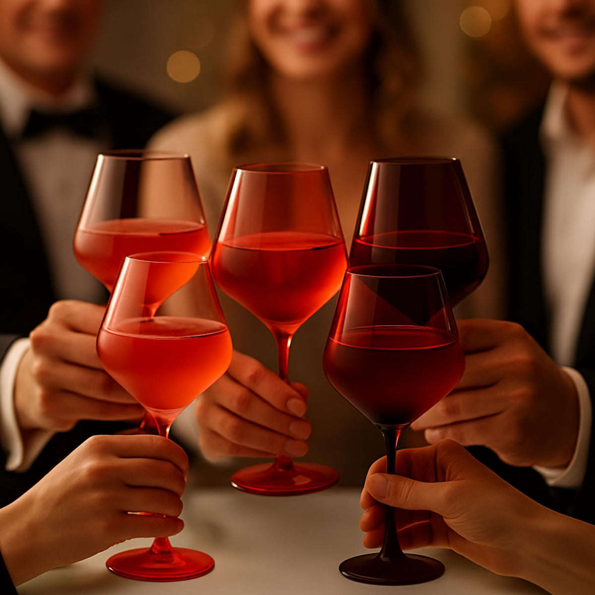 TEEK - Red Rocks Gradient Colored Wine Glass Set HOME DECOR TEEK KS