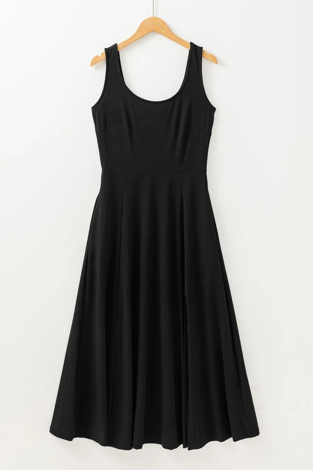 TEEK - Side Slit Scoop Neck Wide Strap Dress DRESS TEEK Trend