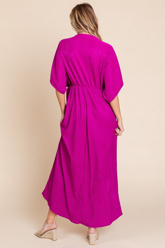 TEEK - Pocketed Magenta Maxi Dress DRESS TEEK Trend