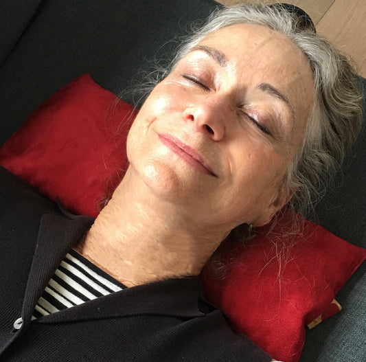 TEEK - Hot Cherry Cervical Neck Pillow Plush Red Ultra-Suede PILLOW TEEK HCP