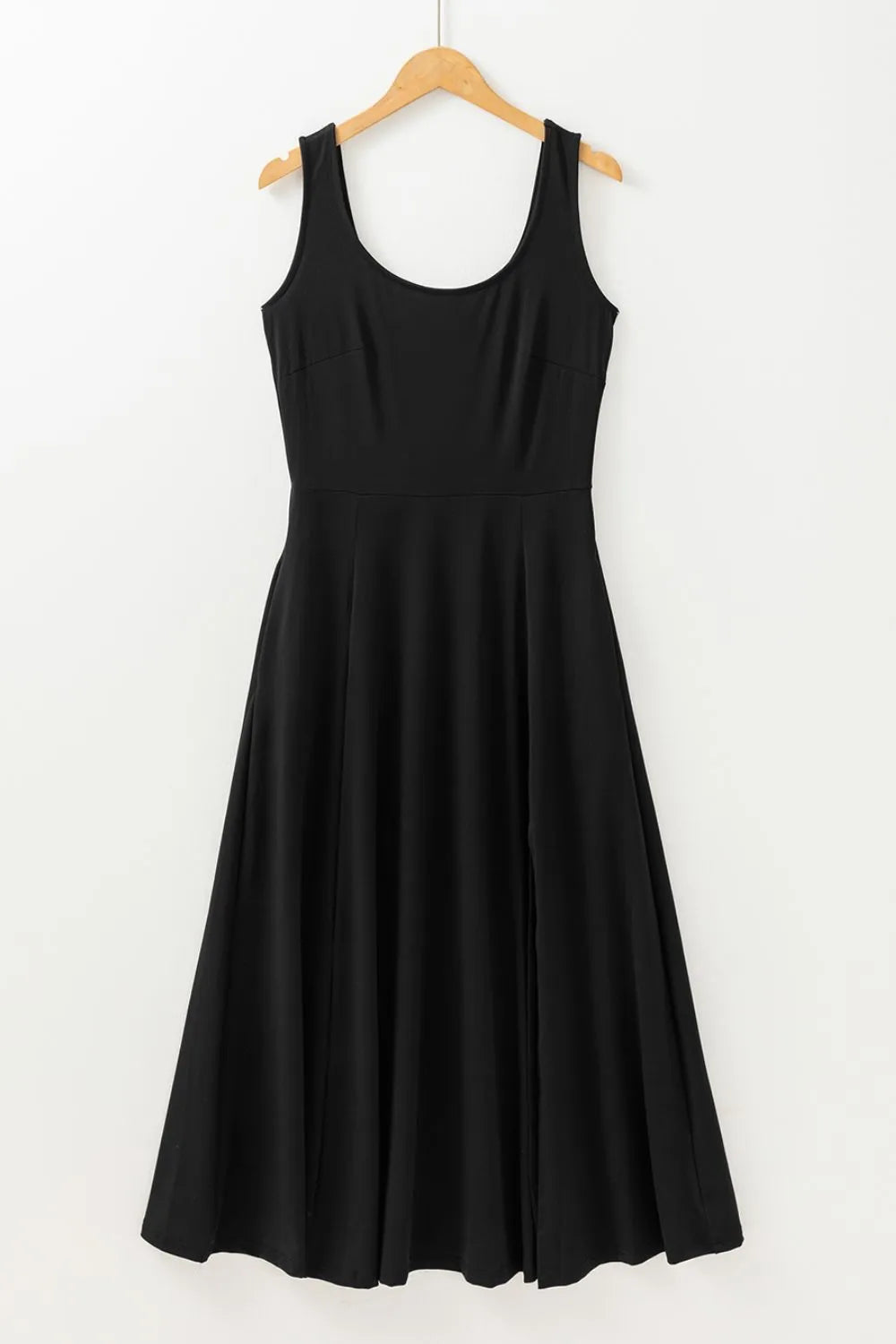 TEEK - Side Slit Scoop Neck Wide Strap Dress DRESS TEEK Trend