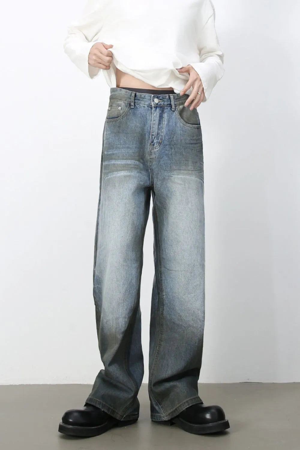 TEEK - Mens Loose Pocketed Jeans JEANS TEEK Trend
