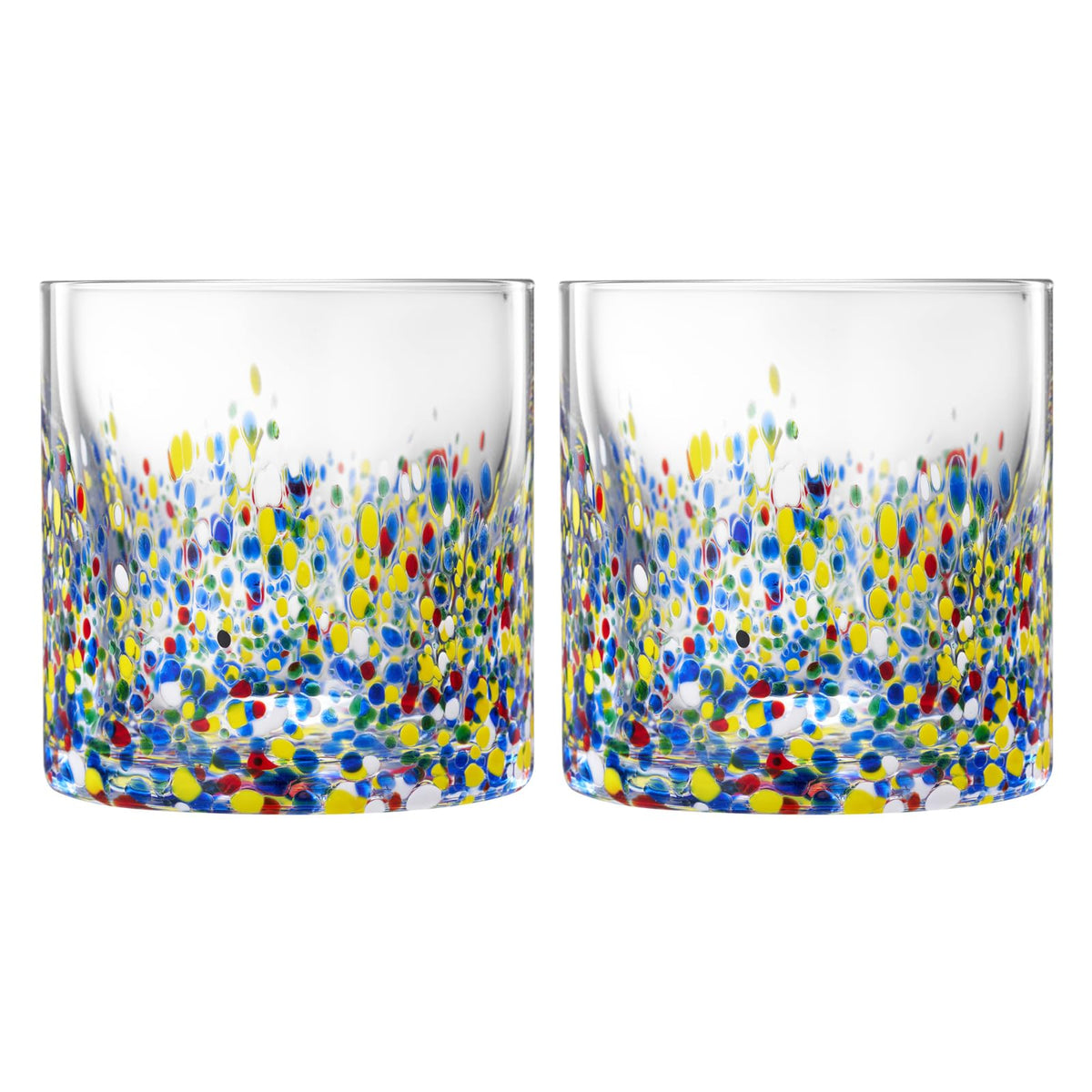 TEEK - The Wine Savant Mexican Glass Hand Blown Glassware - Confetti Rock HOME DECOR TEEK KS
