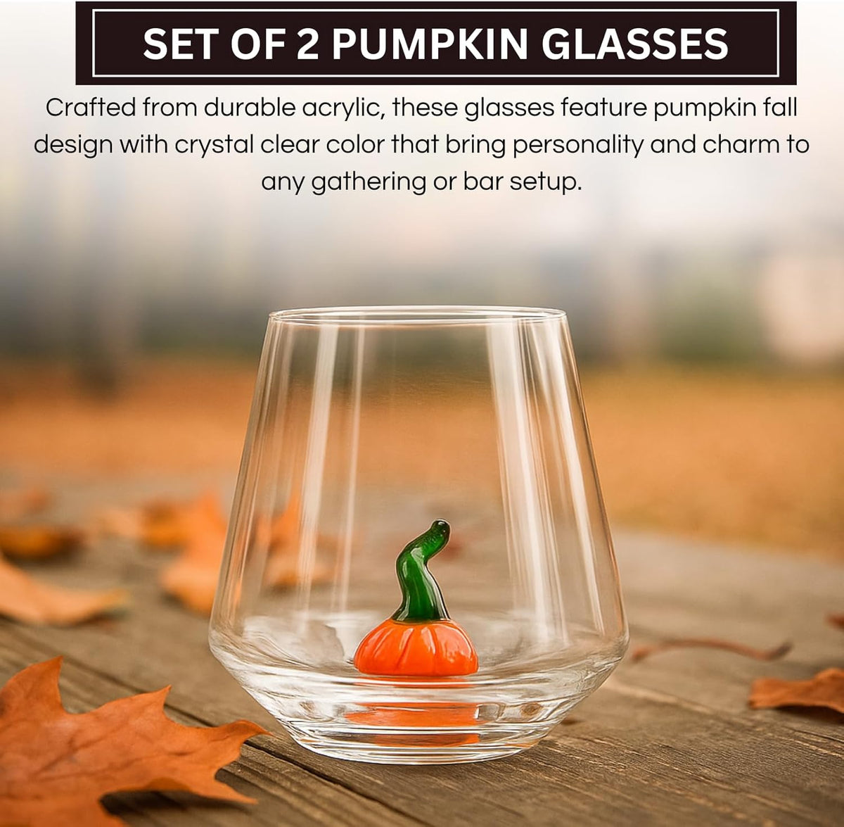 TEEK - Pumpkin Glass Set HOME DECOR TEEK KS