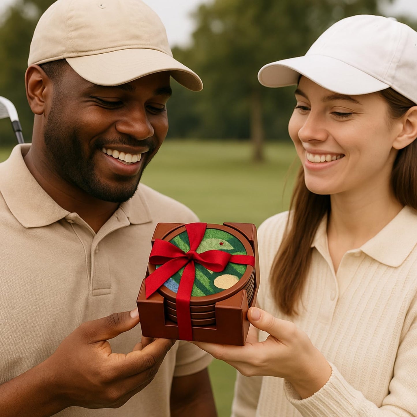 TEEK - Golf Wooden Drink Coasters HOME DECOR TEEK KS