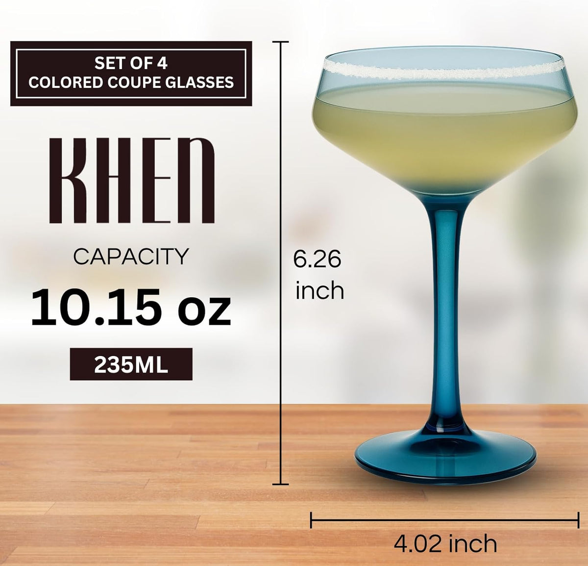 TEEK - Colored Acrylic Coupe Glasses – Set Mutes HOME DECOR TEEK KS