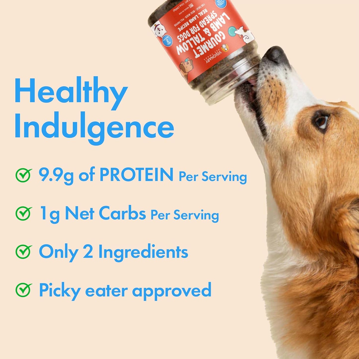 TEEK - Lamb & Beef Tallow Dog Meat Spread – High-Protein, Low-Carb Keto Treat | 12oz Jar PET SUPPLIES TEEK VPF