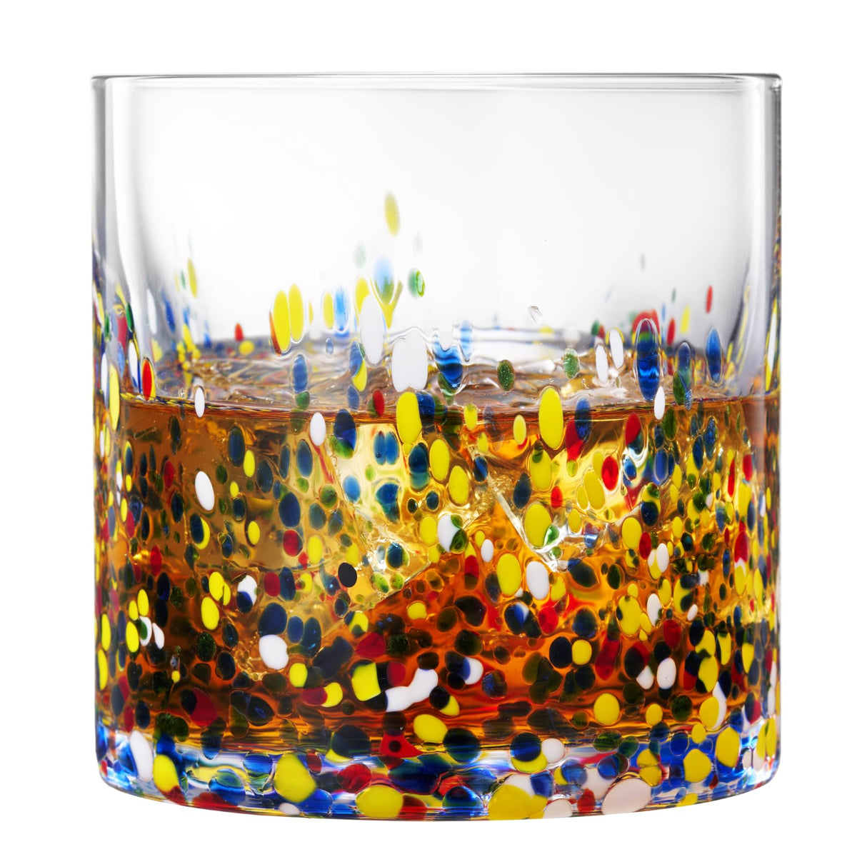 TEEK - The Wine Savant Mexican Glass Hand Blown Glassware - Confetti Rock HOME DECOR TEEK KS
