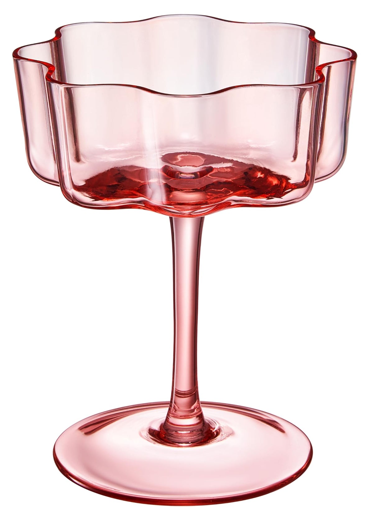 TEEK - Flower Wave Coupe Cocktail Colored Glasses Set | Fall/Holiday HOME DECOR TEEK KS