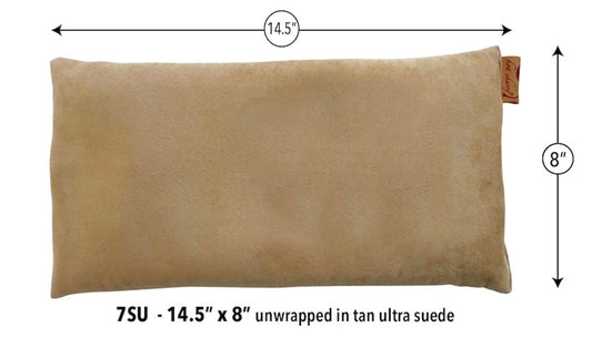 TEEK - Large Rectangle Cherry Stone Pillow in Tan Ultra-Suede PILLOW TEEK HCP