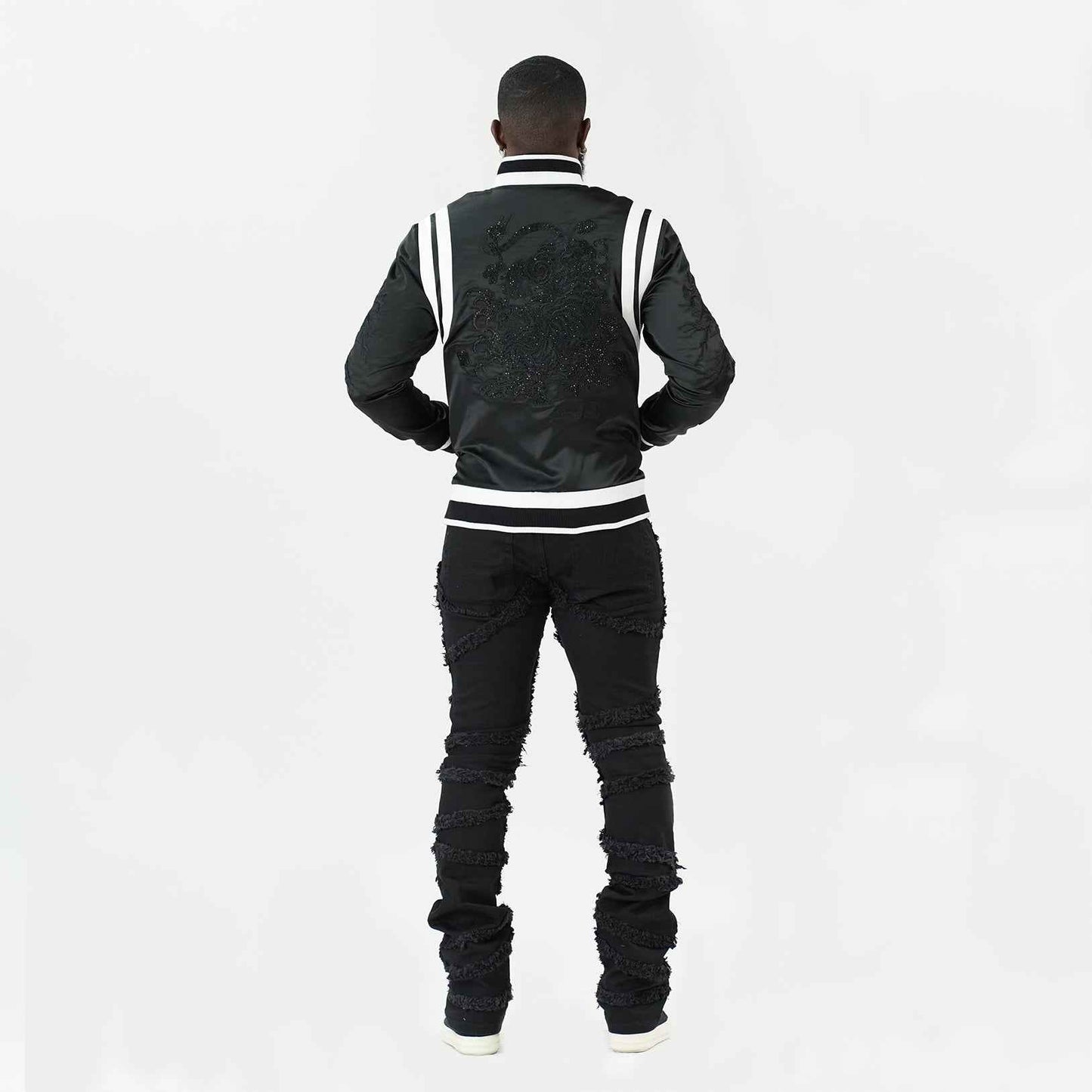 TEEK - F1025 Lotus Reversible Souvenir Jacket - Black/Red JACKET Mj