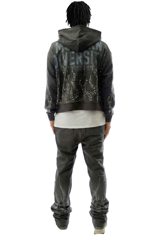 TEEK - CINDER French Terry Long Sleeve Crop Top Full Zip Hoodie JACKET TEEK LTK