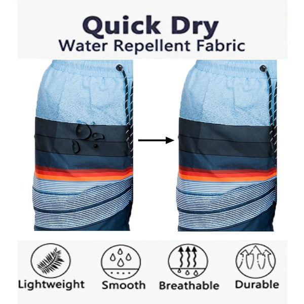 TEEK - Black Palm Tree Print Swim Shorts SWIMWEAR TEEK FG