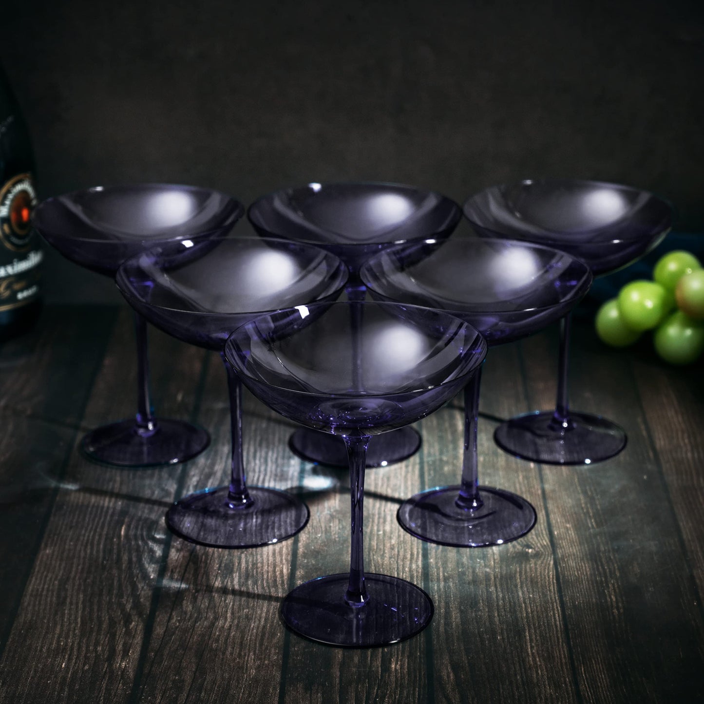 TEEK - Corso Champagne Coupe Cocktail Glassware Set Purple HOME DECOR TEEK KS