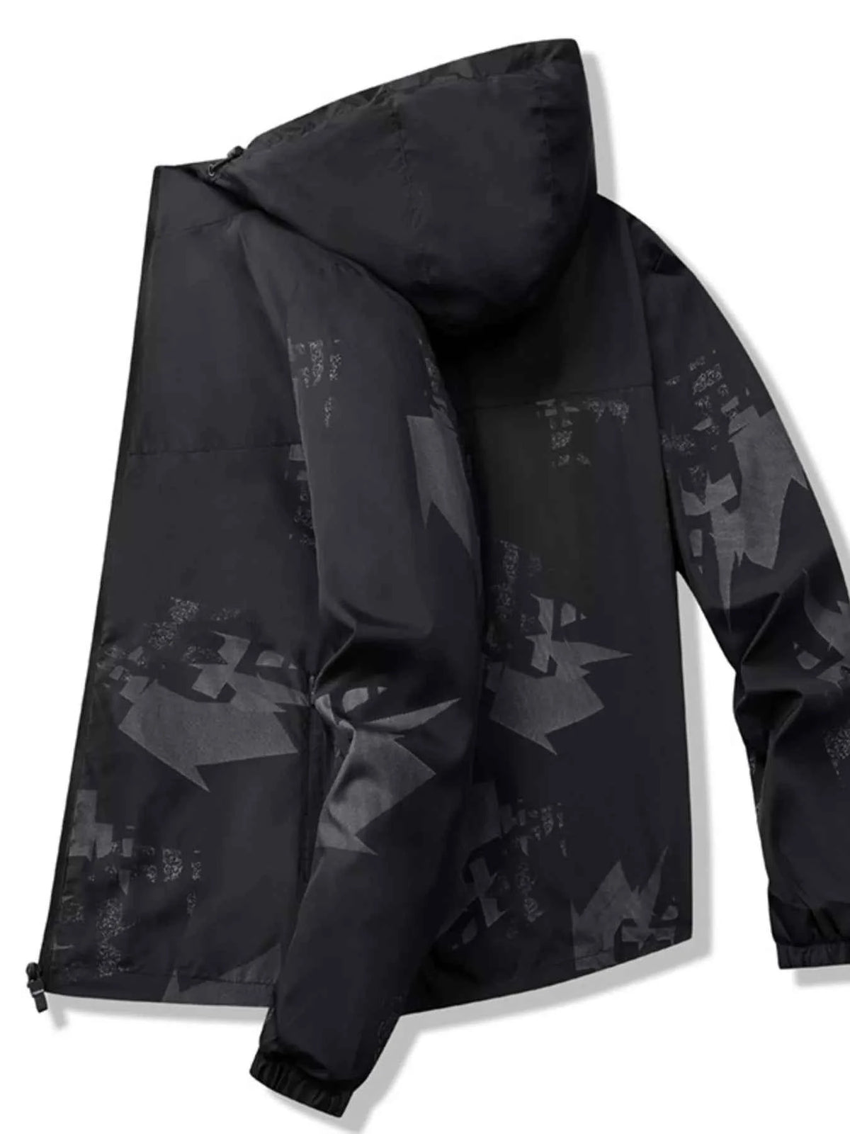 TEEK - Mens Plus Size Lightweight Hooded Windbreaker Jacket JACKET TEEK Trend