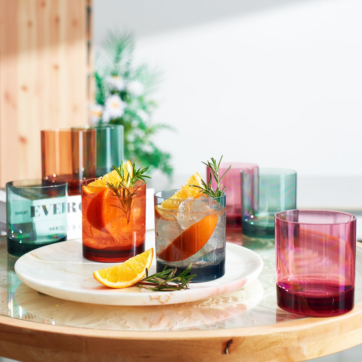 TEEK - Eze Acrylic Lowball Tumbler Glassware Set HOME DECOR TEEK KS
