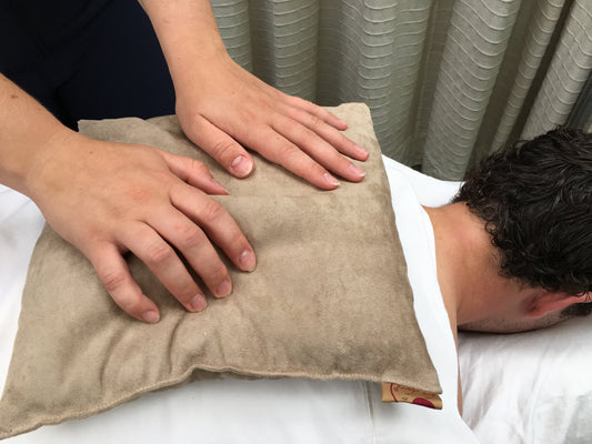 TEEK - Large Square Cherry Stone Pillow in Tan Ultra-Suede PILLOW TEEK HCP